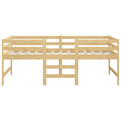 Bedframe – Eenpersoonsbed – Houten Bed – Massief Houten Frame – Kiefernhouten Bed – 90x200 cm – Duurzaam & Stevig