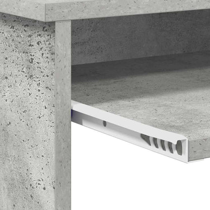 Modern Bureau – Werkplek Meubel – Schrijfdesk – Studiebureau – Thuiswerkplek – Ruim Werkblad 106x40 cm – Stevige Duurzame Constructie – Grijs