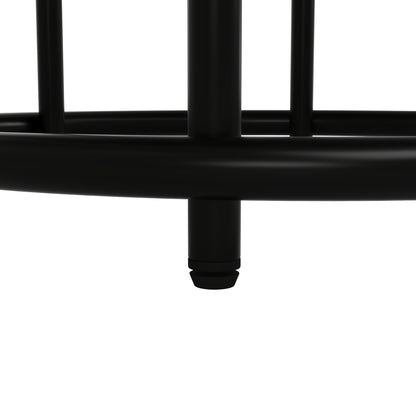 Round Dining Table (100×100×76cm), Kitchen and Coffee Table for 4-6 People, Suitable as a Marble Top with MDF Base in Black Finish, Sement Metal Plus Additional Chair Table, Modern Kitchen Table with Chairs, Extendable Dini