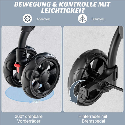 Hondenbuggy – Dierenwagen – Huisdierenwagen – Wandelwagen – Transportbox – 3-in-1 met Ventilerende Gaasramen – Inklapbaar Tot 16 kg