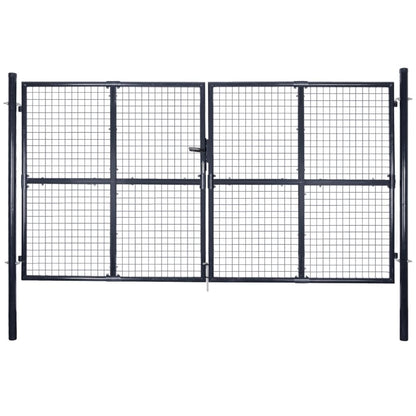 Tuinpoort – Tuinhek – Accesspoort – Hekwerk – Poort – Gegalvaniseerd Staal – 150 cm Hoogte – Roestbestendig Met Poedercoating