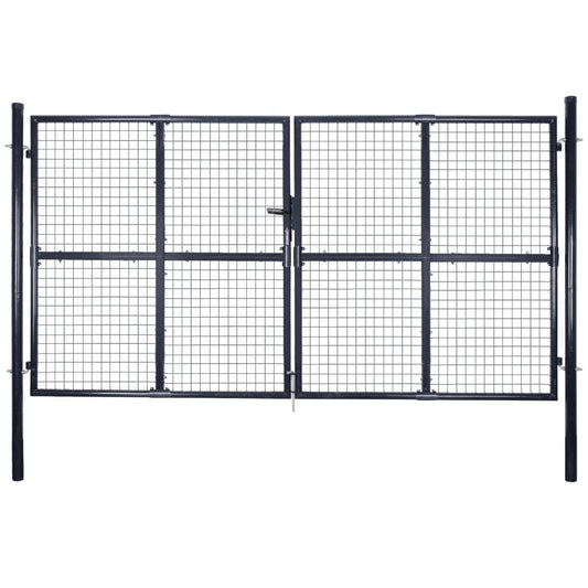Tuinpoort – Tuinhek – Accesspoort – Hekwerk – Poort – Gegalvaniseerd Staal – 150 cm Hoogte – Roestbestendig Met Poedercoating