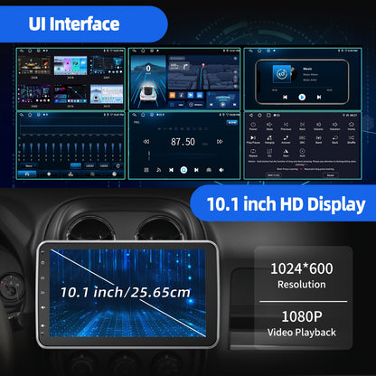 Android Autoradio – Car Multimedia Systeem – Auto Stereo – Touchscreen Radio – Autoradio Draaibaar 10,1 Inch – 2+64GB Geheugen – Android Auto & Apple CarPlay Draadloos – HD Scherm Met AHD Camera