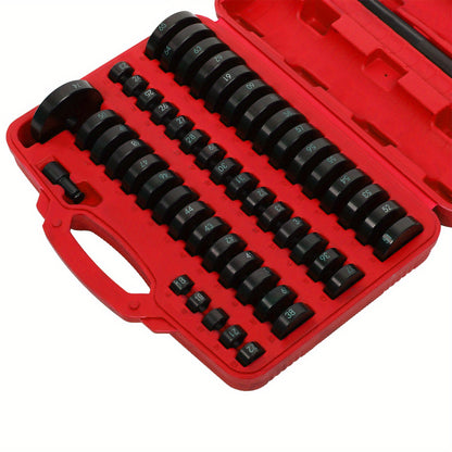 Montageplaatset Lagerpers – Drukplaten Set – Businstallatie Gereedschap – Pershulpmiddelen – Lagers Installeren – Duurzaam Koolstofstaal – Inclusief Slagpen en Adapter – Robuust & Precisie