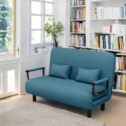 Slaapfauteuil – Slaapstoel – Slaapbank – Zitfauteuil – Bedstoel – Memory Foam Vulling – Robuuste Metalen Armleuningen