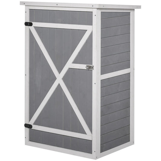 Tuinhuisje – Tuinschuur – Gereedschapsschuur – Berging – Opberghok – Weerbestendig – Verzinkt Stalen Dak – 75x56x115 cm Grijs