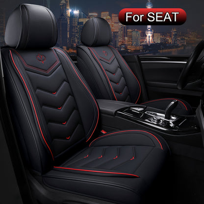 Autostoelhoezen Set – Stoelhoezen Auto – Auto Stoelbeschermers – Universele Autostoelbekleding – PU Leder Stoelhoezen – 5 Zitplaatsen Compleet – Waterafstotend & Comfortabel