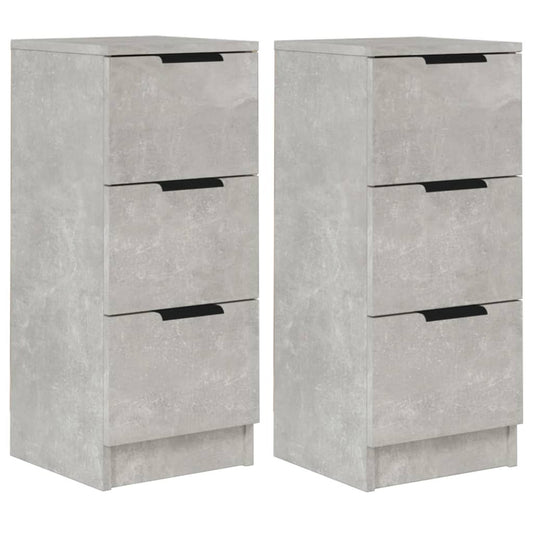 Sideboard – Opbergkast – Garagekast – Gereedschapskist – Schoenenrek – Betonlook Grijs – 30x30x70 cm – Gemaakt Van Hout