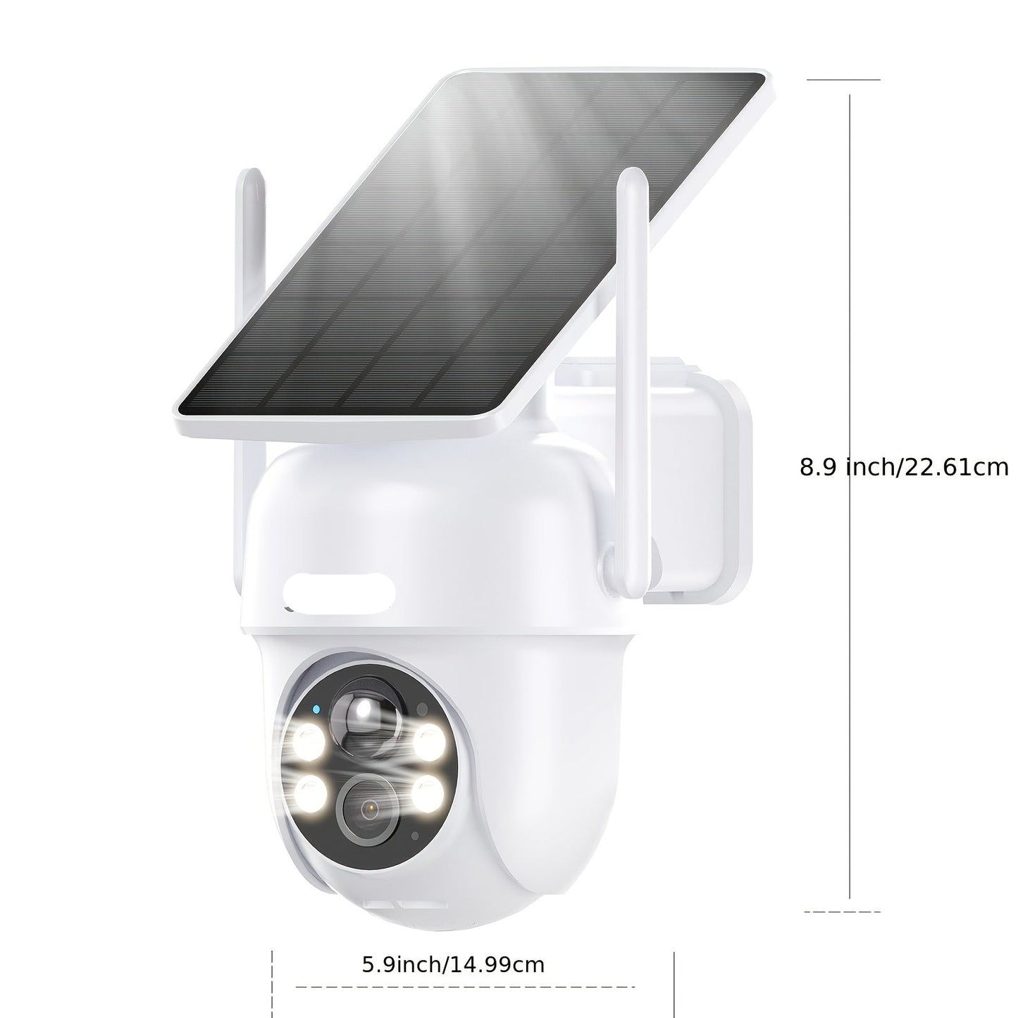 Draadloze Beveiligingscamera – Buitencamera – Wifi Camera – Zonnepaneel Camera – Bewegingssensor – 1296p Resolutie – Twee-Weg Audio - 1 Stuk