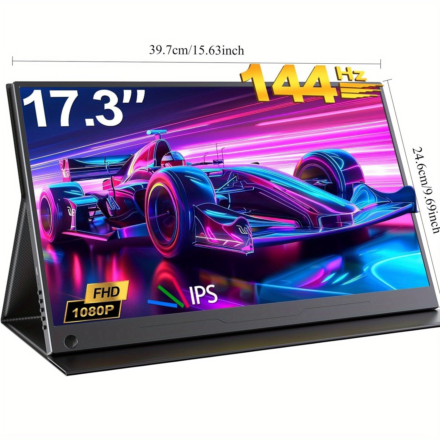 Externescherm – Draagbare Monitor – Tweede Scherm – Portable Display – USB-C Scherm – 17,3 Inch – 144Hz Verversingssnelheid – 100% Adobe RGB & 500 Nits Helderheid