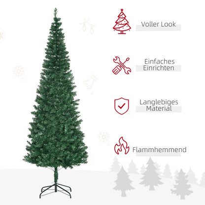 Kunstkerstboom – Nepboom – Kerstboom – Kunstboom – Dennenboom – 2,1 Meter Hoog – Groen PVC Met 631 Takken
