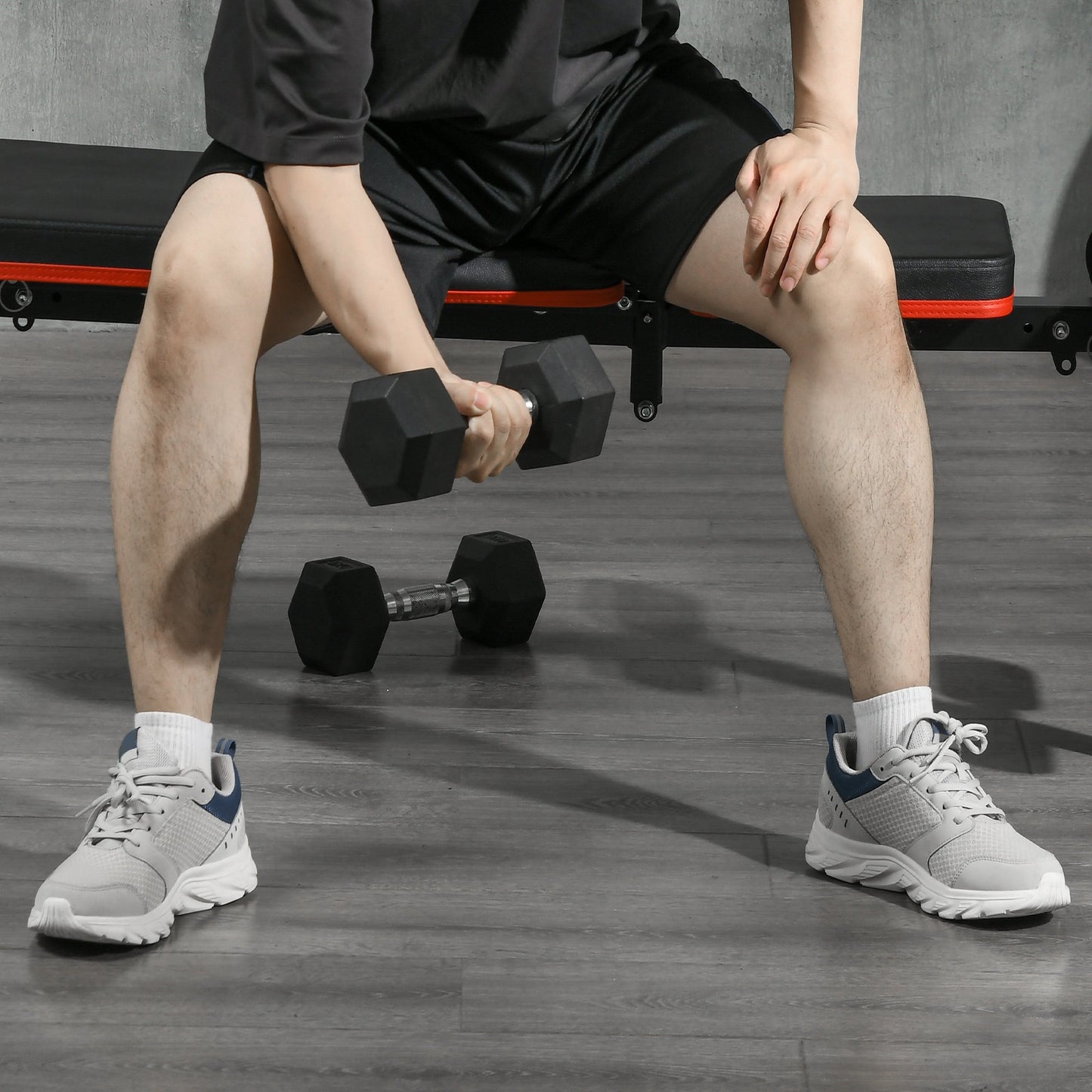 Verstelbare bank – Fitnessbank – Halterbank – Trainingsbank – Buikspierbank – 5-verstelbare standen – Robuust staal met synthetische bekleding