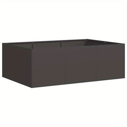 Planter Box 120X80X40 Cm Black Steel