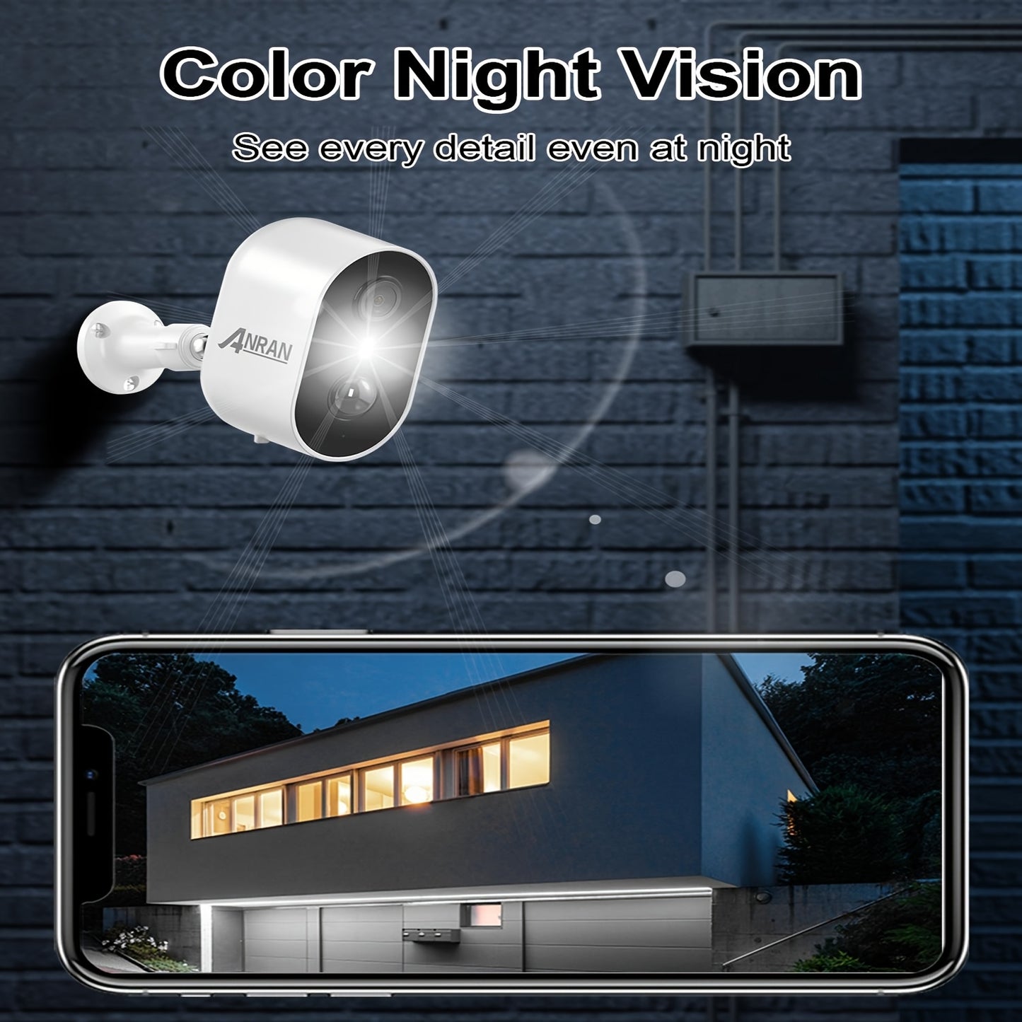 Draadloze Beveiligingscamera – Wifi Camera – Zonnecamera – Buitencamera – Surveillance Camera – Full HD 1440p – Kleurennachtzicht & Tweerichtingsspraak – Bewegingssensor & Cloudopslag 4 Stuks