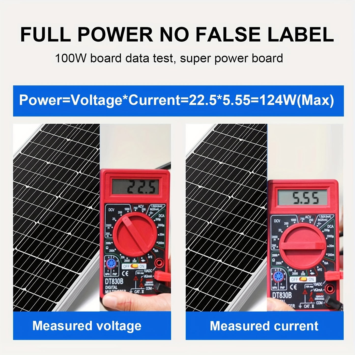 120W Zonnepaneel – Solar Paneel – Zonnecel – Off-Grid Paneel – Monokristallijn – Hoog Rendement – Weerbestendig Design