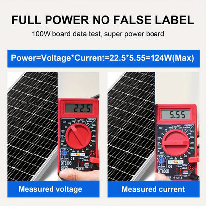 120W Zonnepaneel – Solar Paneel – Zonnecel – Off-Grid Paneel – Monokristallijn – Hoog Rendement – Weerbestendig Design