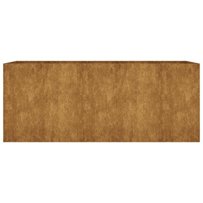 Plantenbak – Bloembak – Moestuinbak – Kweekbak – Bloempot – Verhoogd – Cortenstaal – 200x80x80 cm – Weerbestendig – Duurzaam