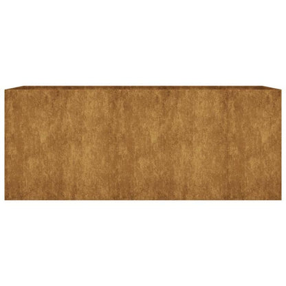 Plantenbak – Bloembak – Moestuinbak – Kweekbak – Bloempot – Verhoogd – Cortenstaal – 200x80x80 cm – Weerbestendig – Duurzaam