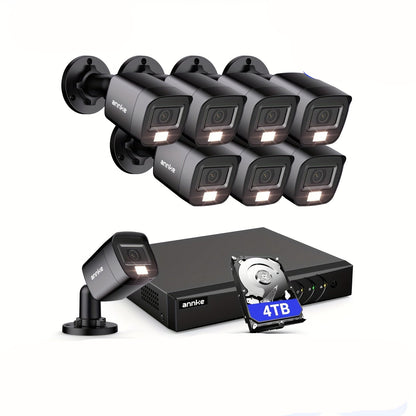 Beveiligingscamera Set – Camerabewaking – Toezicht Systeem – CCTV Camera’s – Video Bewaking – 8-Kanaals DVR Recorder – 4TB HDD Opslag – AI Detectie & Nachtzicht 20 Meter