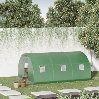 Kaskas – Tuinkas – Groentekas – Plantkas – Serre – Ruime 13,5 m² Tuinkas Tunnel – Stevig Verzinkt Stalen Frame en UV-bestendige PE Afdekking