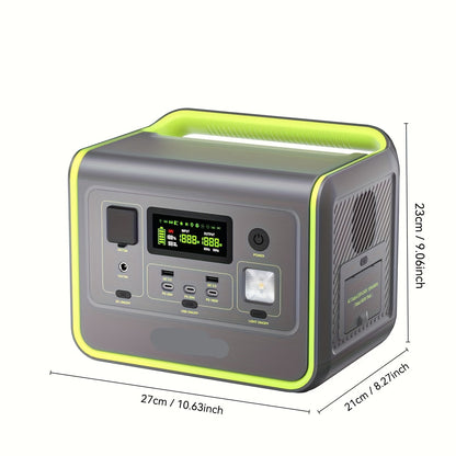 Powerstation – Draagbare Accu – Mobiele Stroombron – Noodstroom – 512Wh Capaciteit – 800W Continu Vermogen