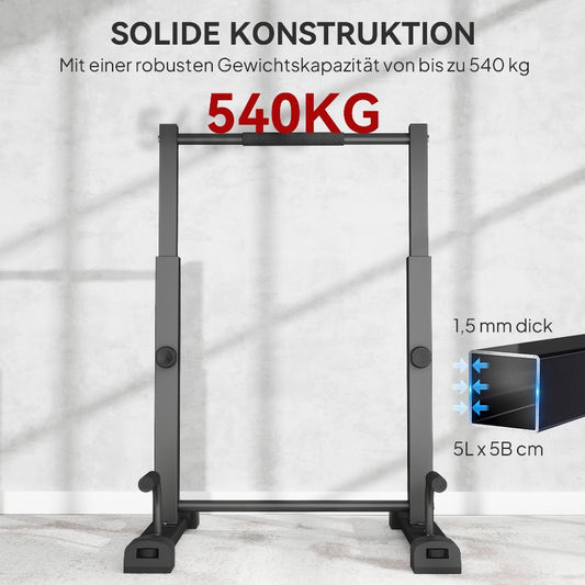Dip Bars – Dips Stangen – Push-Up Stands – Parallel Bars – Dip Station – Verstelbaar – 540kg Draagvermogen – Compacte Ruimtebesparende Constructie