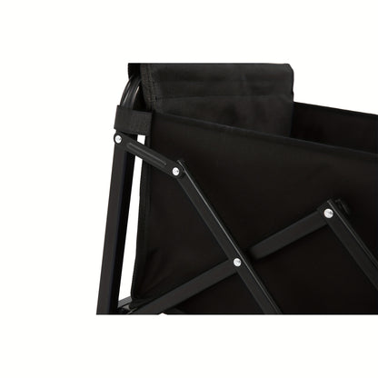 Bolderkar – Inklapbare Wagen – Vouwkar – Transportkar – Tuinkar – Zwart – Lichtgewicht Metalen Frame – Duurzame Rubberen Wielen
