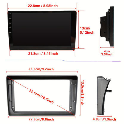 Android 9-Inch Autoradio – 2-DIN Multimedia Speler – Touchscreen Navigatie Systeem – Achteruitrijcamera Compleet – Wifi Draadloze Android Auto – Quad-Core Processor – HD IPS Display – Voor Peugeot 407 (2004-2008)