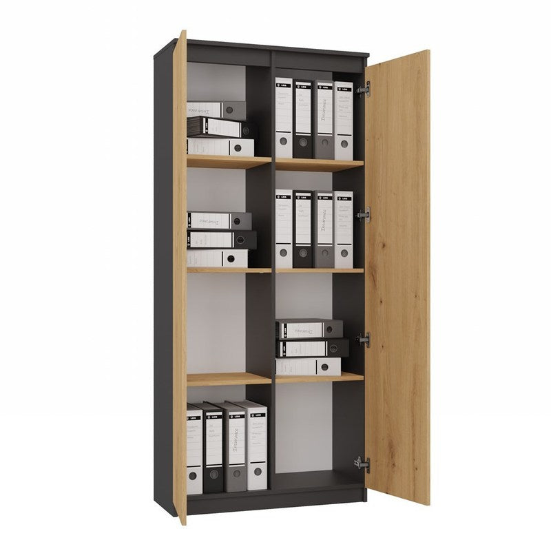 Wandplank – Boekenplank – Wandrek – Zwevende Plank – Opbergkast – 8 Ruime Schappen – Kras- en Vochtbestendig Laminaat