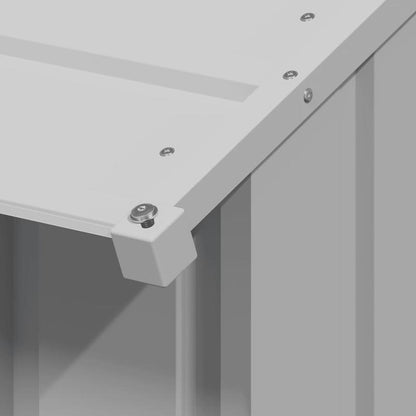 Hondenhok – Hondenhuis – Hondenbench – Hondenkooi – Hondenverblijf – Verzinkt Staal – Zwart Dak – 131x101x102 cm – Weerbestendig – Geïsoleerd