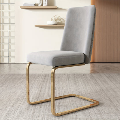 Eetkamerstoelen – Velvet Stoelen – Kuipstoelen – Stoelen – Meubels – Set Van 6 – Diamond Back Design – Gouden Metalen Poten