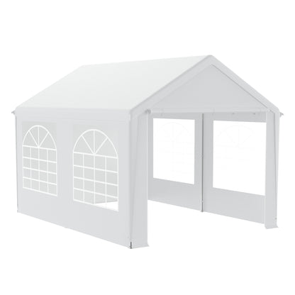 Partytent – Tent – Tuinent – Evenemententent – Partytent Met Zijwanden – 4x8 Meter – Waterdicht PE Dak – Stabiel Met Ramen