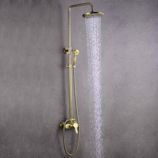 Vintage Shower Set | Wall Mounted, Metal, Contemporary Style by NaMaSyo