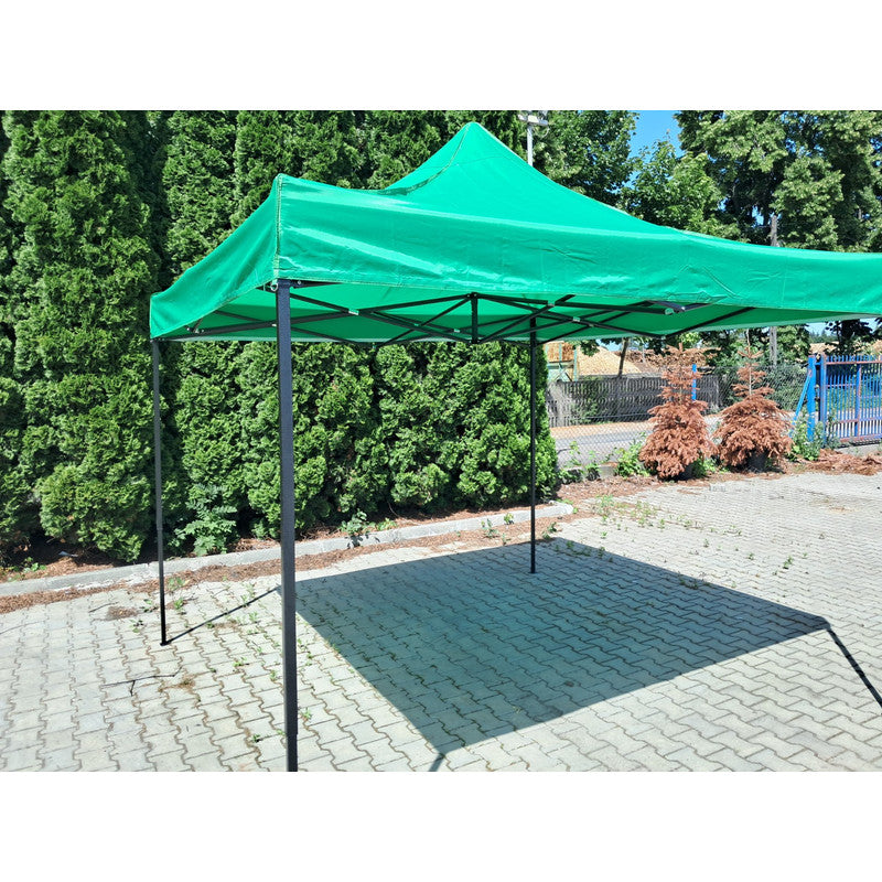 Paviljoen – Partytent – Tuinpaviljoen – Pergola – Prieel – Automatisch Opvouwbaar – 3x3 Meter – Stalen Frame Grijs