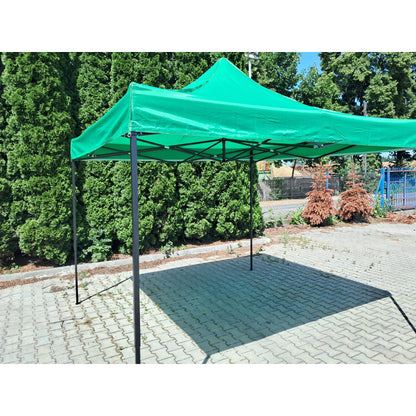 Paviljoen – Partytent – Tuinpaviljoen – Pergola – Prieel – Automatisch Opvouwbaar – 3x3 Meter – Stalen Frame Grijs