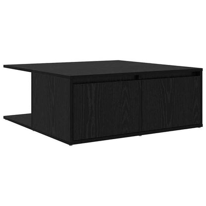 Coffee table met lade met opslag Black Oak 80 x 80 x 31cm Edited Wood Removable, suitable for indoor use and suitable for all seasons