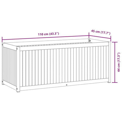 Planter 110x45x44cm solid acaciawood en Practical Removable Outdoor