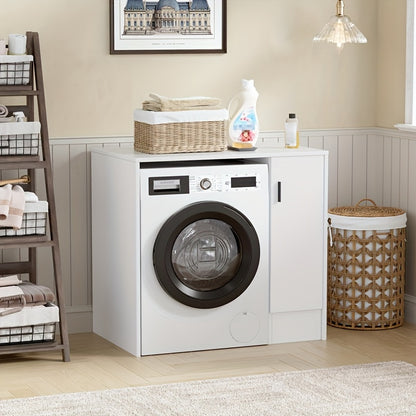 Opbergkast – Opbergsysteem – Opbergmeubel – Kast Met Wieltjes – Witte Houten Opbergkast – Compact 96x62x90 cm – Mobiel En Duurzaam