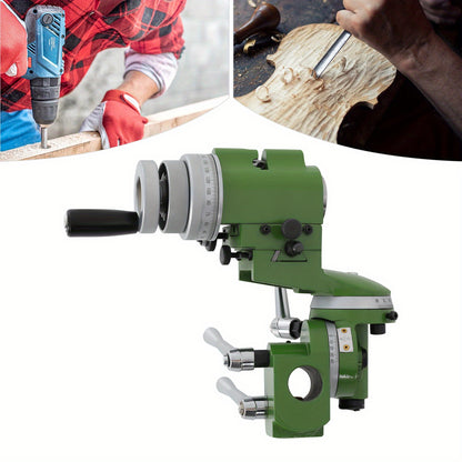 Slijpsteenhouder – Slijperhouder – Haakse Slijperhouder – Slijpmachine Houder – Draaibank Houder – Universeel – IJzeren Behuizing – 25 Mm Fijne Afstelling – Groen