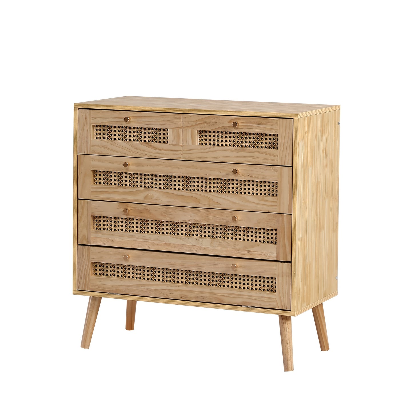 Bamboe Kast – Ladenkast – Opbergkast – Commode – Ladekast – Naturel Kleur – 3 Lades – Duurzaam Bamboemateriaal – Compact Ontwerp