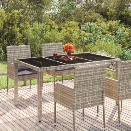 Table de jardin dessus Gris 150x90x75cm Easy to assemble modern simple easy to carry DIY outdoor table