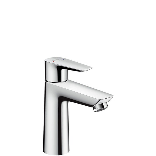 Wastafelkraan – Wastafel Mengkraan – Badkamerkraan – Eénhendel Kraan – Push-Open Afvoer – Glanzend Chroom – Compact Design 110 mm