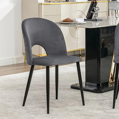 Eetkamerstoel – Stoel – Designstoel – Diningset – Vergaderstoel – Grijs – Metalen Frame – Verstelbare Poten – Ergonomisch Zitten – Diamantpatroon Rugleuning