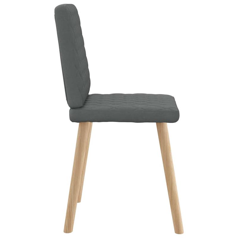 Eetkamerstoelen – Stoelen – Dining Chairs – Keukenstoelen – Zitmeubels – Donkergrijs – Massief Houten Frame – Comfortabele Zitting