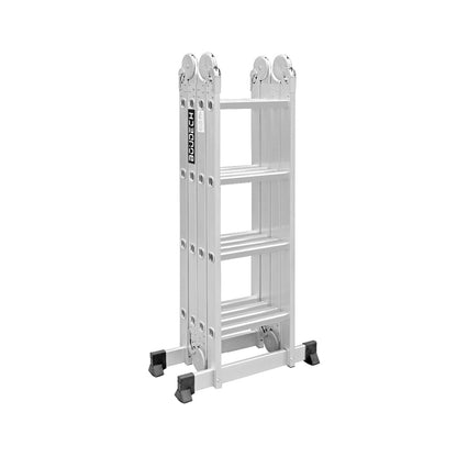 Aluminium Ladder – Telescopische Ladder – Vouwladder – Schuifladder – Reformladder – Multifunctioneel 4x4 Treden – Max Werkhoogte 445 cm – Max Belastbaarheid 150 kg