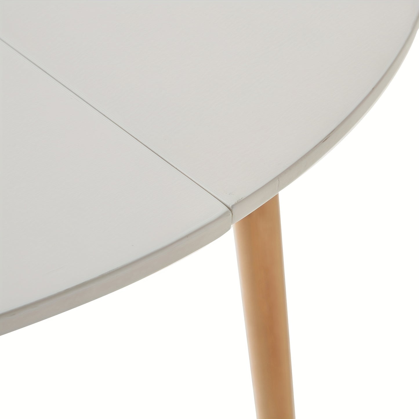 Eetkamer Set – Tafel Met Stoelen – Eettafel Set – Eetkamerset Compact – Scandinavisch Design – MDF & Beukenhout Tafelblad – Vier Kleuren Stoelen Khaki