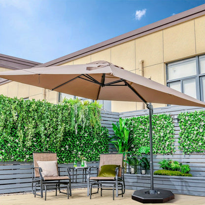 Zweefparasol – Hangparasol – Tuinianparasol – Terrasparasol – 3 Meter Diameter – Roestbestendig Stalen Frame
