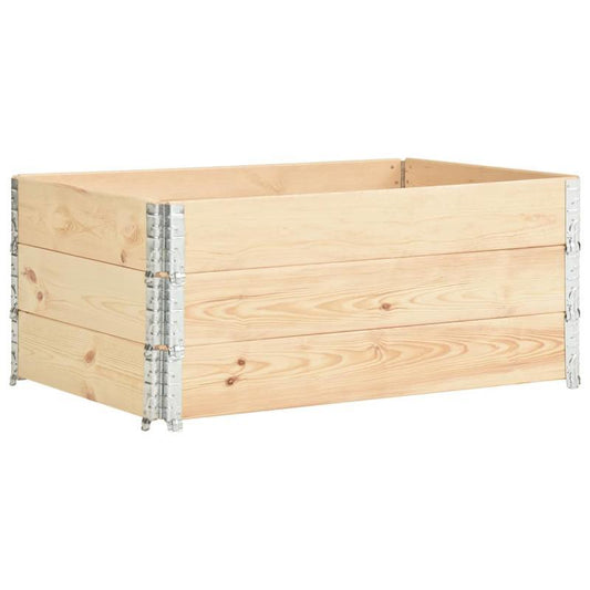 Bloembak – Plantenbak – Bloemenbak – Tuinbak – Verhoogde Bak – Massief Dennenhout – Set Van 3 – 100x150 cm – Weerbestendig – Lichtgewicht