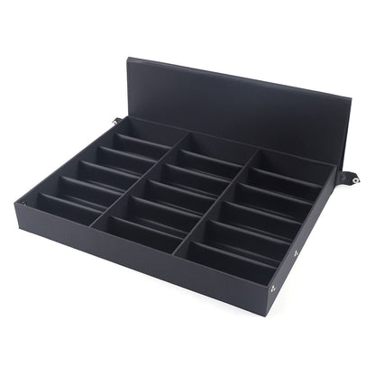 Brillenkoker – Brillenhouder – Brillendoos – Brillenetui – Brillen Organizer – 18 Vakjes – Duurzaam Polyethyleen & Kunststof