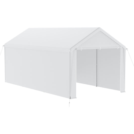 Carport – Overkapping – Tent – Garage – Schuur – 3 x 6 Meter – Afneembare Zijwanden – Stevig Metalen Frame